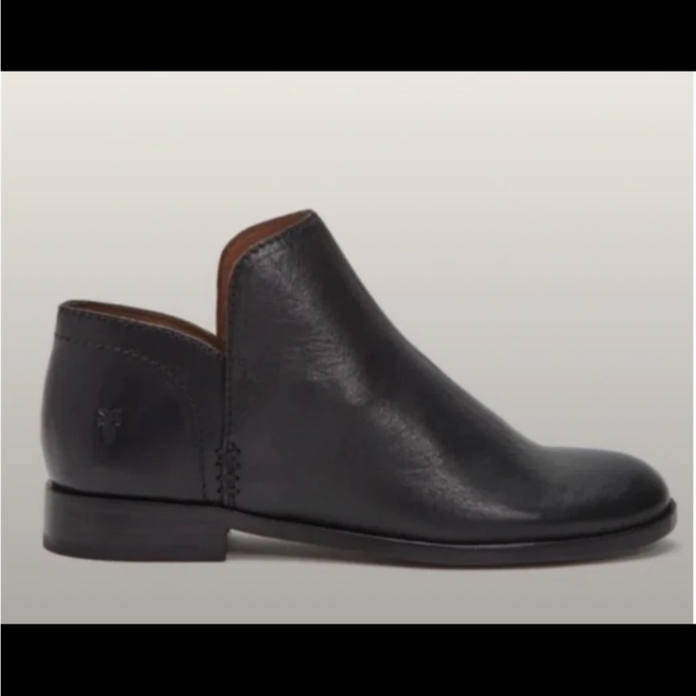 Frye Women's Elyssa Shootie Boot Black Leather Slip On Size US 11 NEW in box